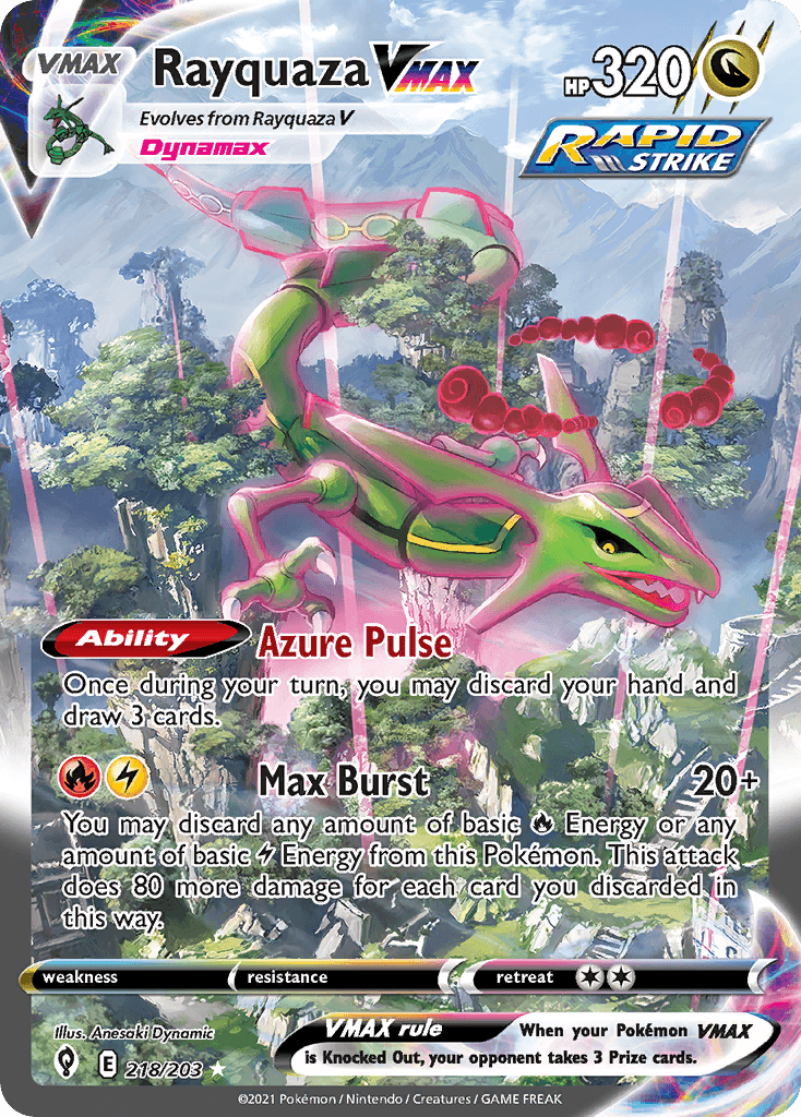 Rayquaza VMAX card