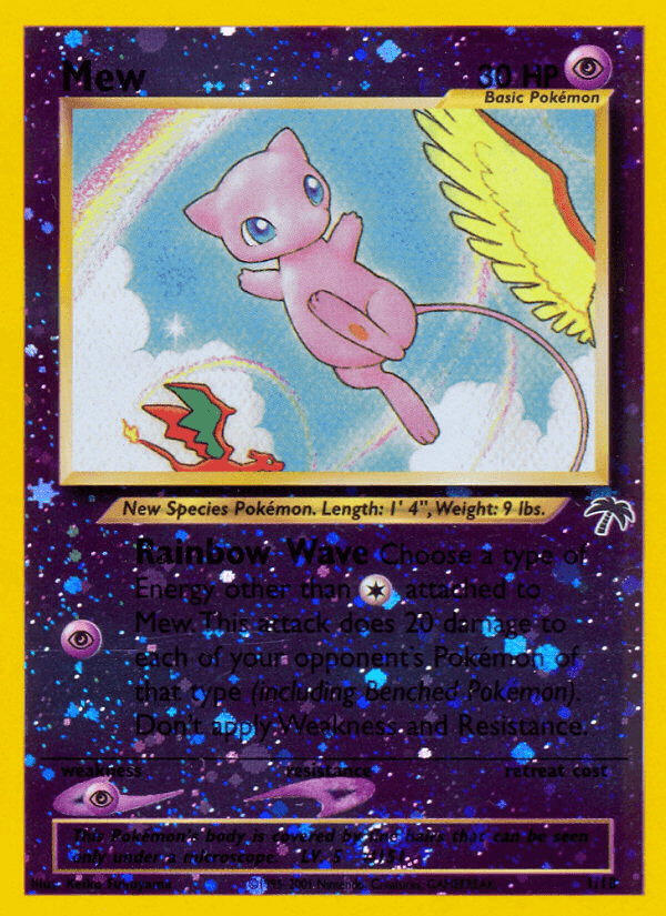 Mew #1 from Southern Islands — recent eBay sold price: $780.80