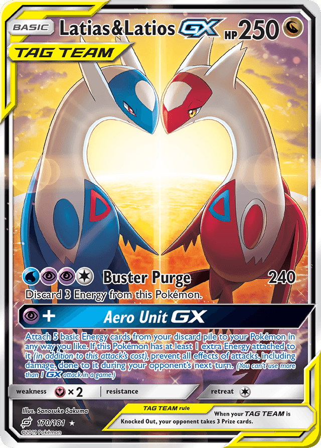 Latias & Latios-GX #170 from Team Up — Pokémon card price data on CardPeek