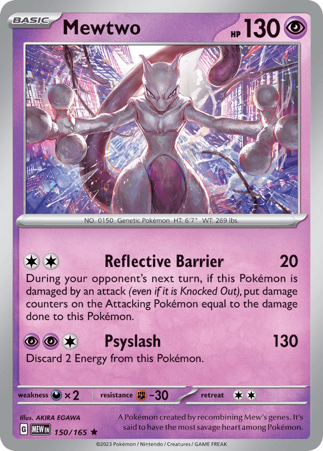 Mewtwo #150 from 151 — recent eBay sold price: $0.00