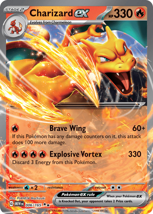 Charizard ex #6 from 151 — recent eBay sold price: $0.00